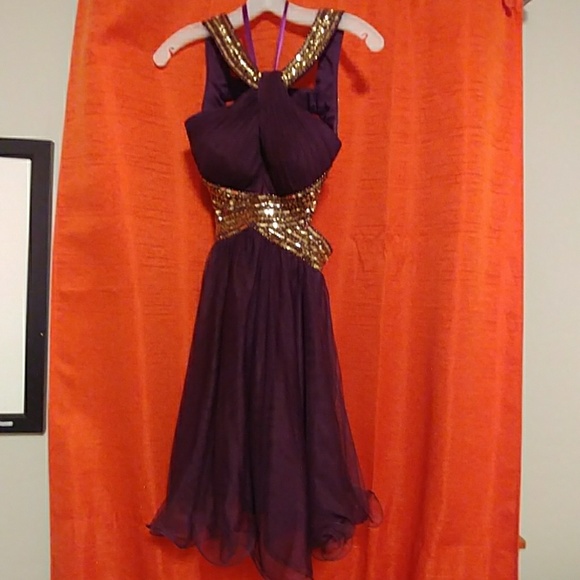 purple formal dress from Dillard's - Picture 2 of 6